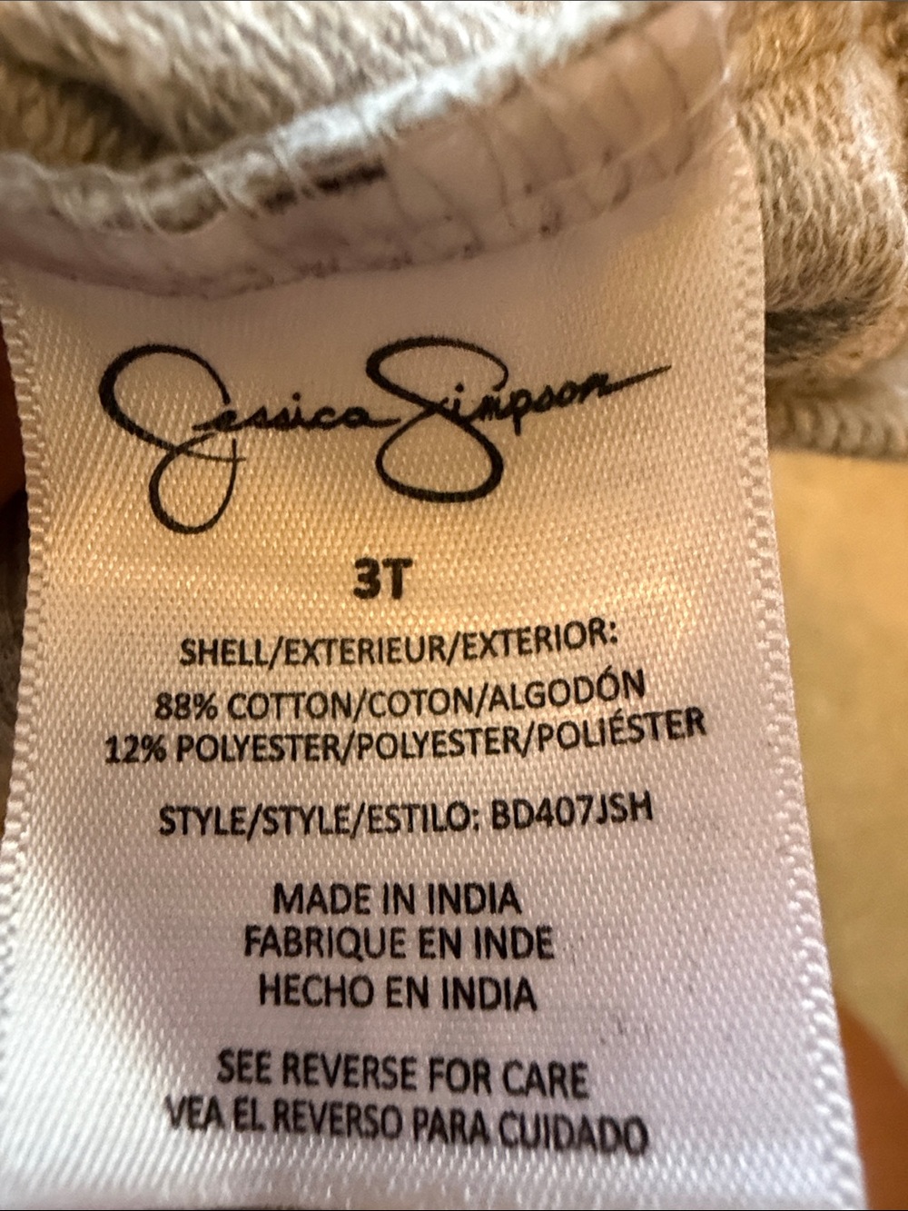 Jessica Simpson Gray Girls Ruffle Sweat Set - Picture 5 of 5